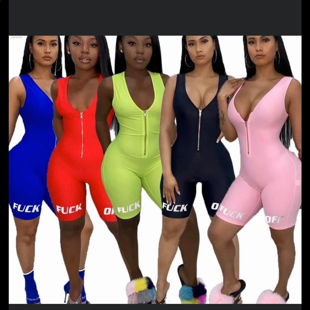 A one piece fuck off outfit